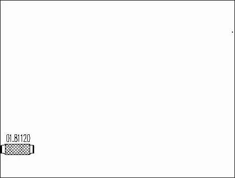 Flexible Pipe, exhaust system (01.81120)