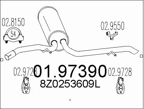 Rear Muffler (01.97390)