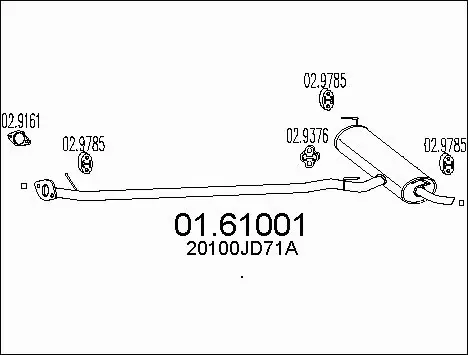 Rear Muffler (01.61001)