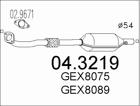 Catalytic Converter (04.3219)