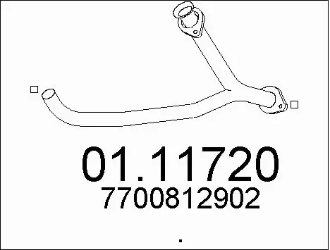 Exhaust Pipe (01.11720)
