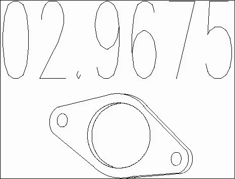Gasket, exhaust pipe (02.9675)