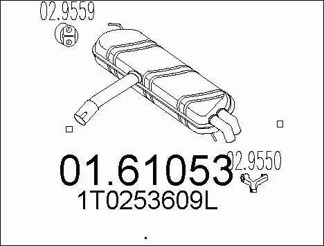 Rear Muffler (01.61053)