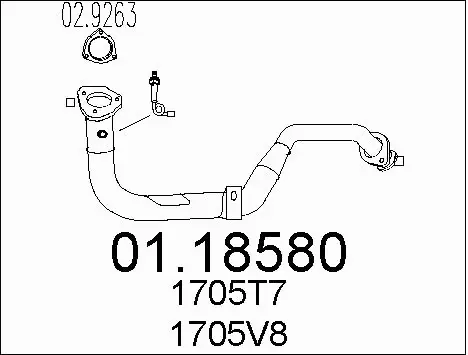 Exhaust Pipe (01.18580)