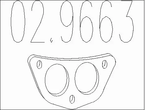 Gasket, exhaust pipe (02.9663)
