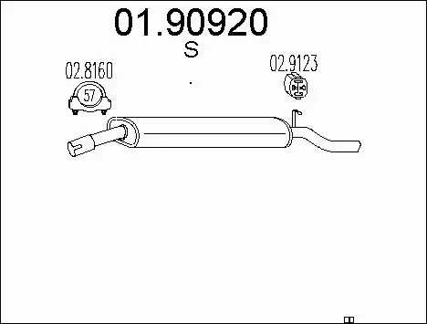 Rear Muffler (01.90920)