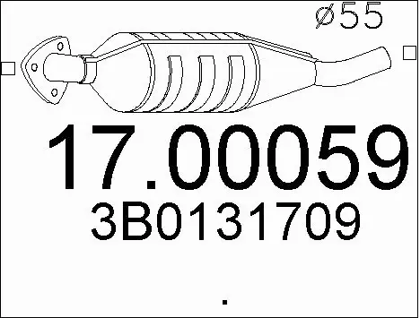 Soot/Particulate Filter, exhaust system (17.00059)