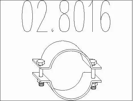 Pipe Connector, exhaust system (02.8016)