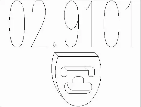 Rubber Buffer, muffler (02.9101)