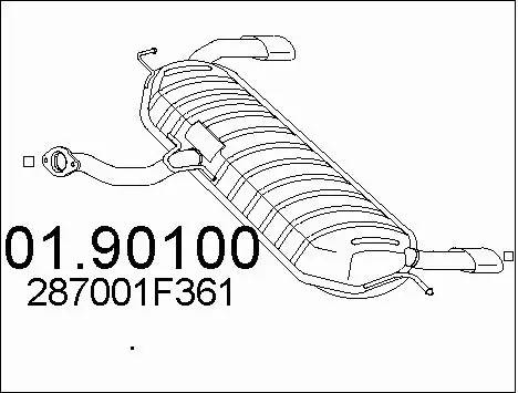 Rear Muffler (01.90100)
