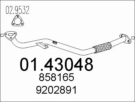 Exhaust Pipe (01.43048)