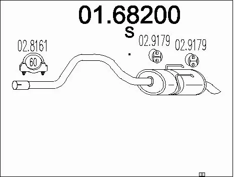 Rear Muffler (01.68200)