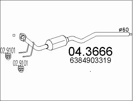 Catalytic Converter (04.3666)