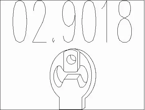 Rubber Buffer, muffler (02.9018)