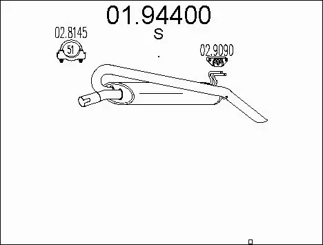 Rear Muffler (01.94400)