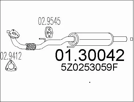 Front Muffler (01.30042)