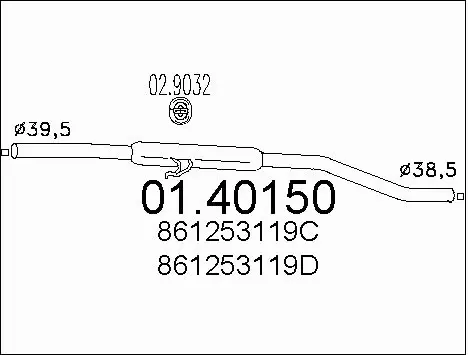 Exhaust Pipe (01.40150)