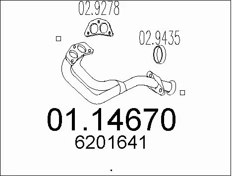 Exhaust Pipe (01.14670)