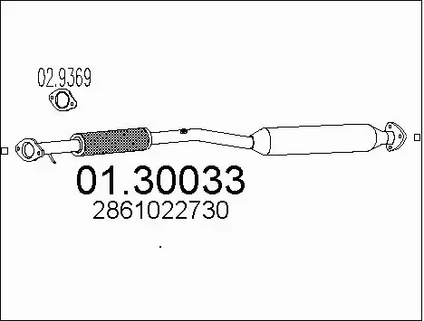 Front Muffler (01.30033)