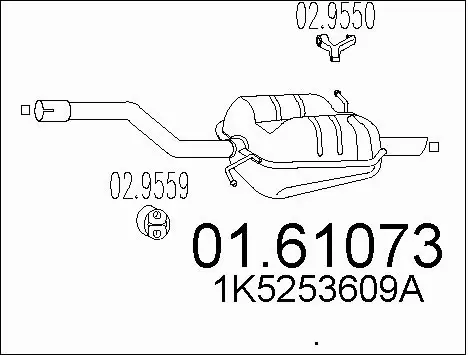 Rear Muffler (01.61073)