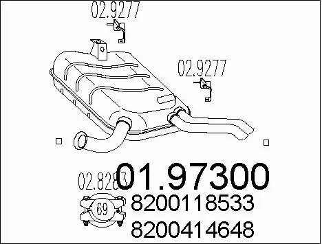 Rear Muffler (01.97300)