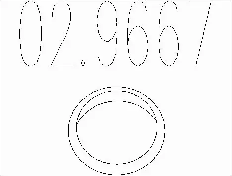 Seal Ring, exhaust pipe (02.9667)
