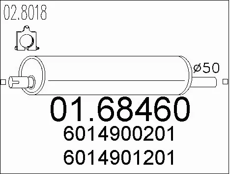 Rear Muffler (01.68460)