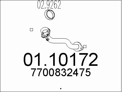 Exhaust Pipe (01.10172)