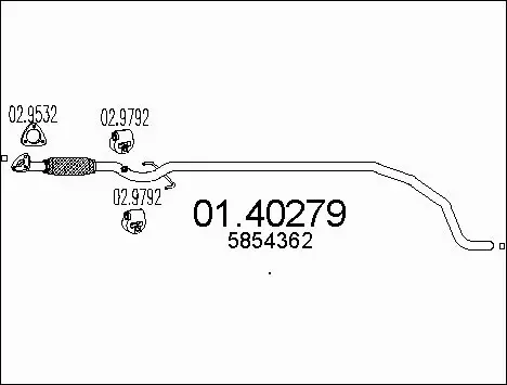 Exhaust Pipe (01.40279)