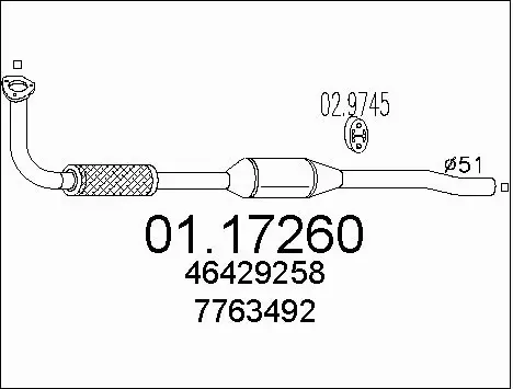 Exhaust Pipe (01.17260)