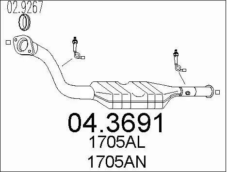 Catalytic Converter (04.3691)