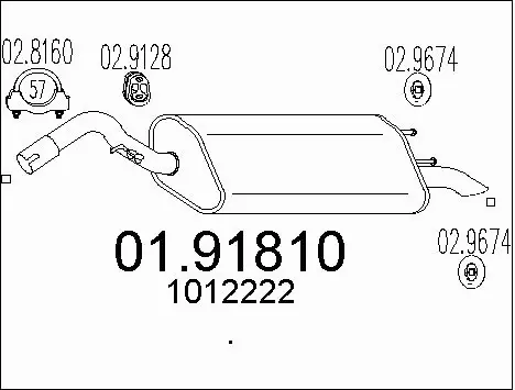 Rear Muffler (01.91810)
