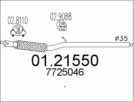 Exhaust Pipe (01.21550)