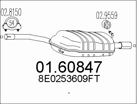 Rear Muffler (01.60847)