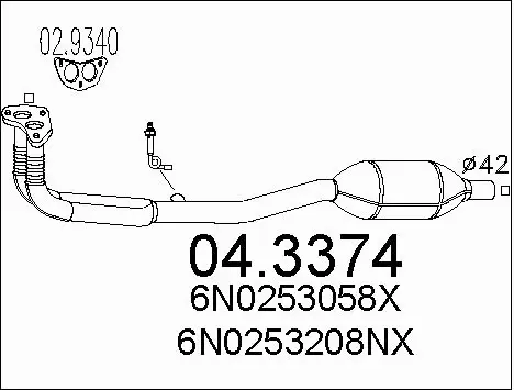 Catalytic Converter (04.3374)