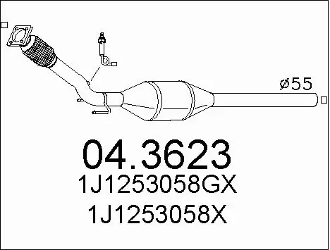 Catalytic Converter (04.3623)