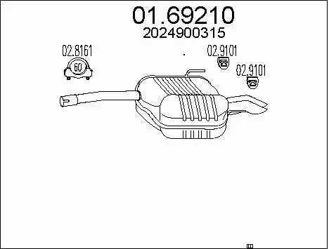 Rear Muffler (01.69210)