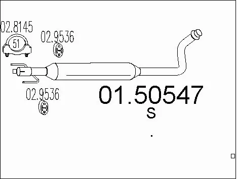 Centre Muffler (01.50547)