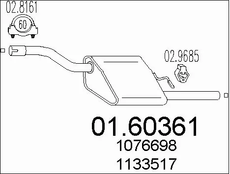 Rear Muffler (01.60361)