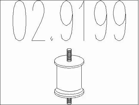 Rubber Buffer, muffler (02.9199)