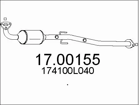 Soot/Particulate Filter, exhaust system (17.00155)