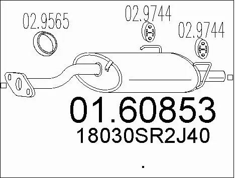 Rear Muffler (01.60853)