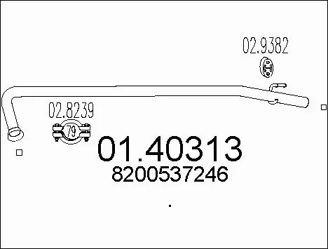 Exhaust Pipe (01.40313)