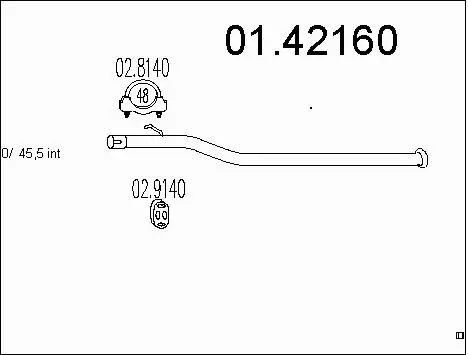 Exhaust Pipe (01.42160)