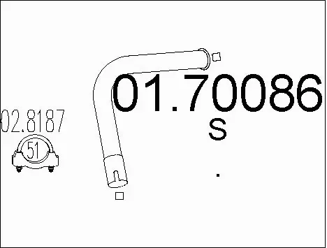 Exhaust Pipe (01.70086)