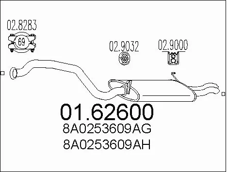 Rear Muffler (01.62600)