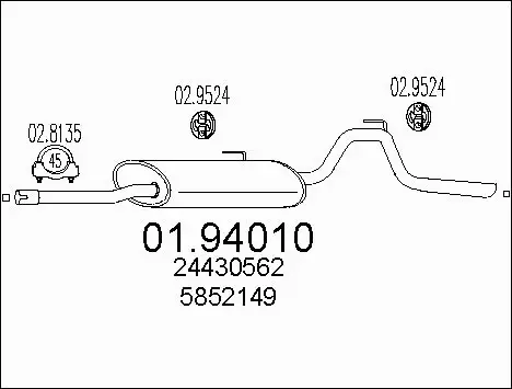 Rear Muffler (01.94010)