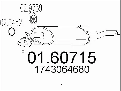 Rear Muffler (01.60715)