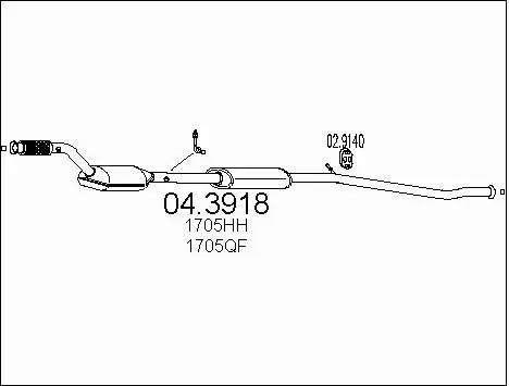 Catalytic Converter (04.3918)