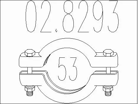 Pipe Connector, exhaust system (02.8293)